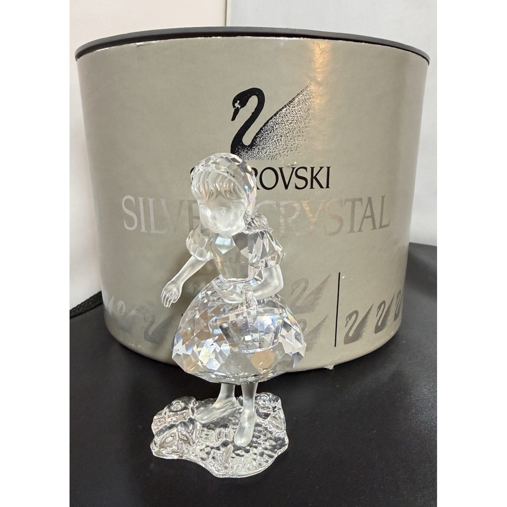 Swarovski Crystal Little Red Riding Hood Figurine w/ Basket Original Box 191695